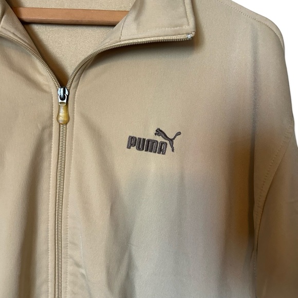 Puma Men's Beige and Dark Brown Windbreaker - Picture 3 of 7